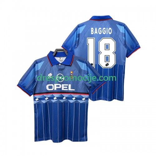 A.C. Milan BAGGIO 18 1995 Dres Retro Gostujući 1996 Kratkih Rukava A.C. Milan BAGGIO 18 1995 Dres Retro Gostujući 1996 Kratkih Rukava